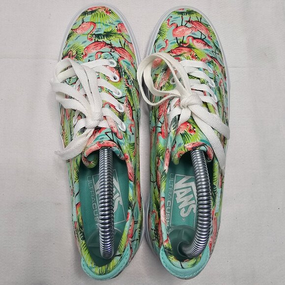 Vans Ultracush Pink Flamingo Shoes Low Top Lace Up Skateboard Women's Size 8 EUC - Picture 6 of 12